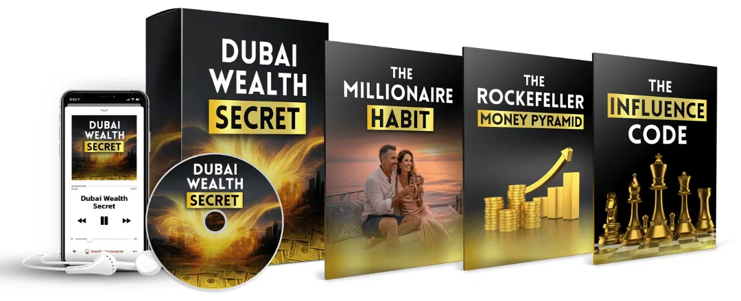 Dubai Wealth Secret program bundle with main audio and three bonus guides